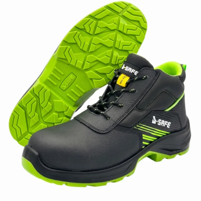 BOTA DE SEGURIDAD COD04 - NEGRA VERDE