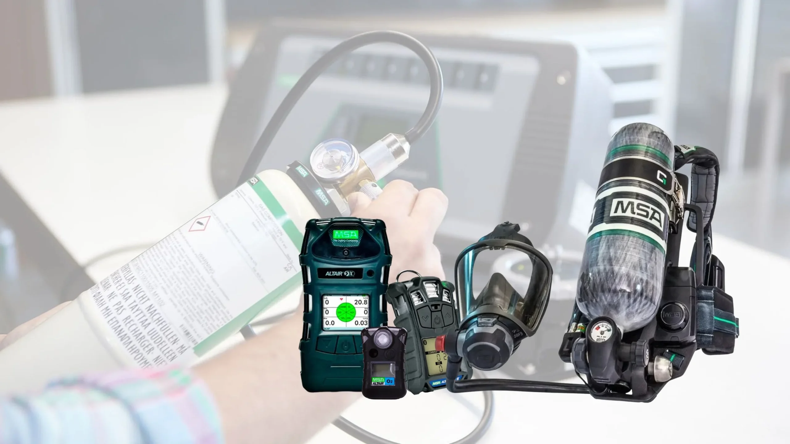 Servicio de equipos de medición de gases y llenado de cilindros